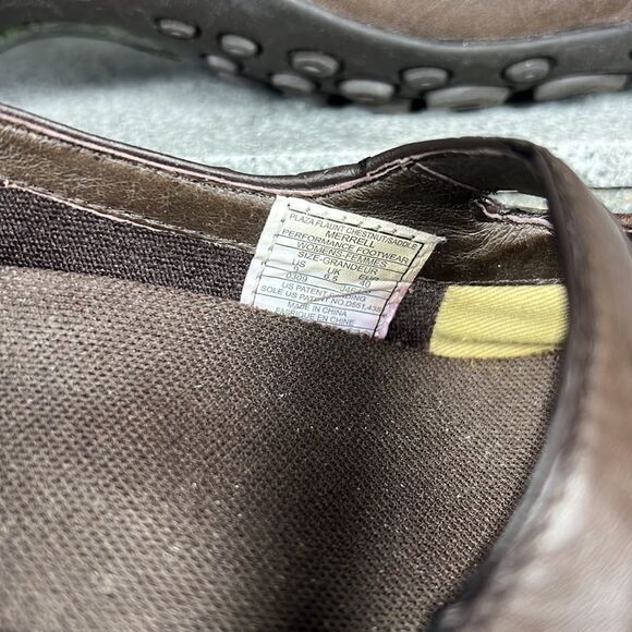 Merrell Plaza Flaunt Chestnut Saddle Leather Mary Jane Sandals Shoes Size 9 - Picture 8 of 8